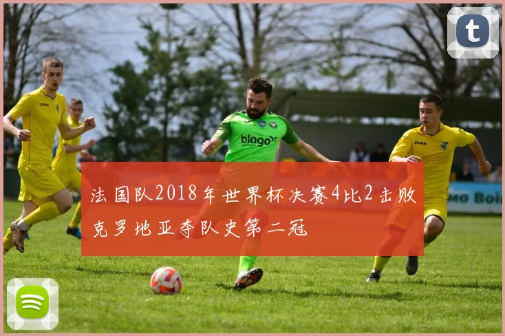 法国队2018年世界杯决赛4比2击败克罗地亚夺队史第二冠