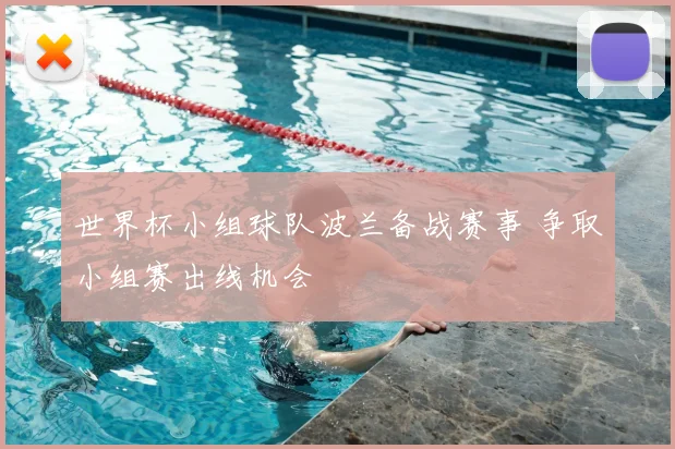 世界杯小组球队波兰备战赛事 争取小组赛出线机会